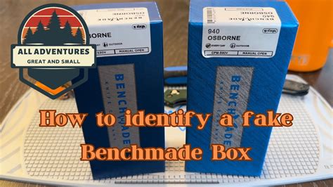 fake benchmade microfiber bag|counterfeit benchmade boxes.